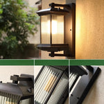 lampe murale transparente noir classique éclairage cuisine chambre salle manger fixée mur led 16w