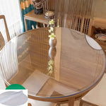 couvre table transparent pvc moderne 128cm 135cm 138cm imperméable lavable machine