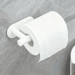 porte papier adhésif plastique blanc moderne salle bains papier toilette hygiénique étanche