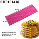 moules silicone gâteau dentelle origami bordure fondant deco pâtisserie triangles floral modernes