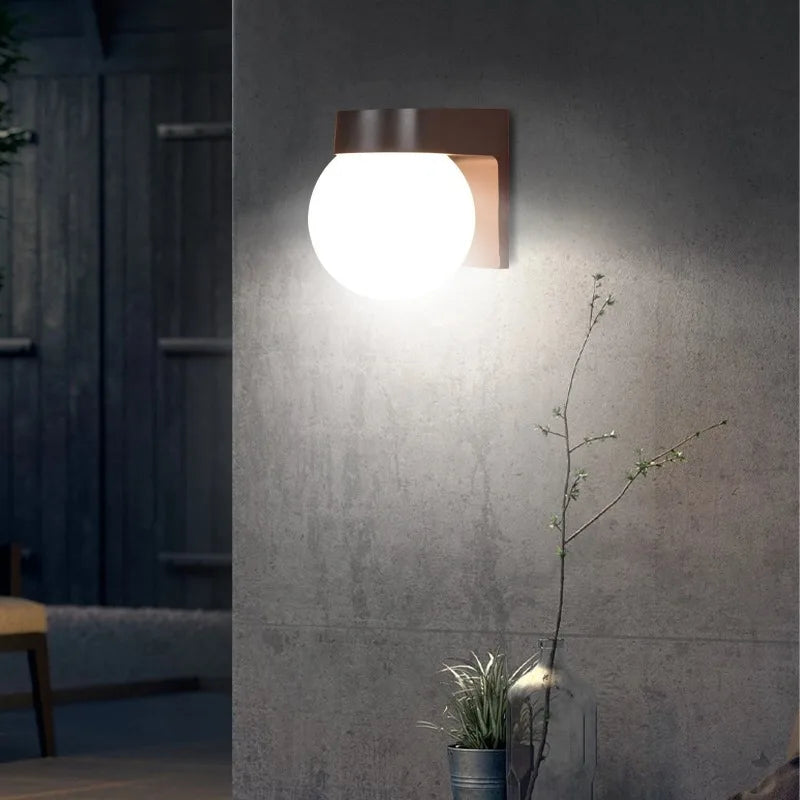 applique murale moderne led e27 noir extérieure résistante temps 110v 240v