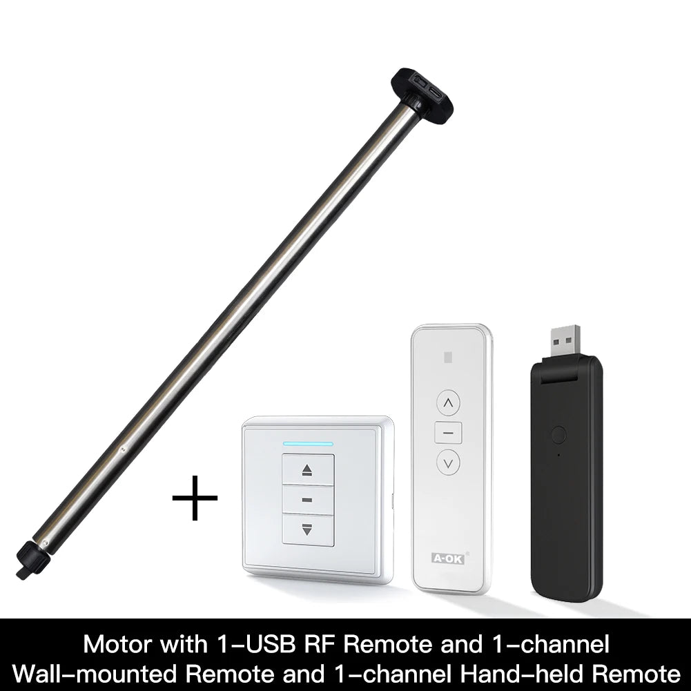 motrice store roulant électrique interrupteur télécommande hub rf moderne gris métallisé lisse opaqué