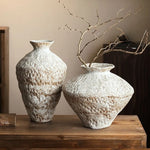 vases céramique blanc beige texture rustique vintage arrangement floralintérieurbranches séchées
