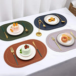 tapis table rond moderne élégant bordure dorée imperméable salle manger cuisine