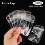 porte bijoux moderne acrylique bleu clair 50 sacs ziplock gratuits