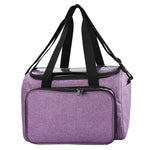 Sac couture rose imprimé floral poignées aiguilles crochets outils rangement 40cm 21cm 22cm