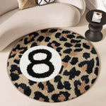 tapis léopard moderne noir beige imperméable antidérapant 120cm 100cm 150cm 80cm