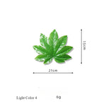 feuilles artificielles vertes différentes formes naturelles décoration extérieure intérieure pièces plastique