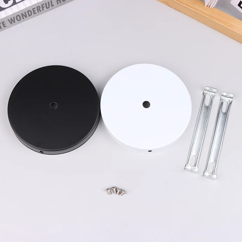 disques suspension blanc noir modernes tringles vis fixations