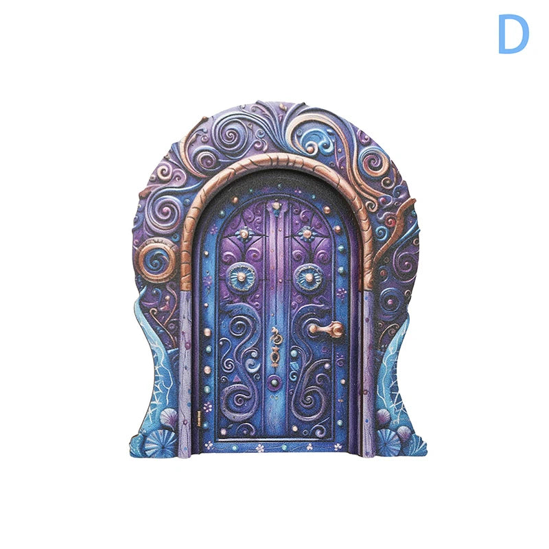 portes décoratives jardins fleurs coeurs feuilles motifs géométriques rose bleu marron vert violet blanc