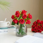 décoration intérieure bouquet roses artificielles mariage anniversaire baby shower minimaliste moderne