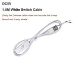 lampe led moderne 3w 10w usb dimmable blanc gris métallique rond lisse
