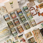 rubans adhésifs décoratifs vintage multicolores floral abstraits géométriques scrapbooking bricolage planificateur journal