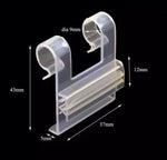 boîte rangement transparente moderne adhésif étiquette sundries sorting tag stockage armoire flexible gripper clip