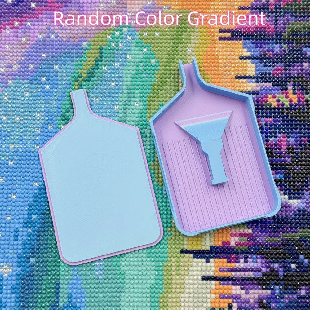 boîtes rangement plastique bleu rose vert jaune gradient strié moderne minimaliste adhésif