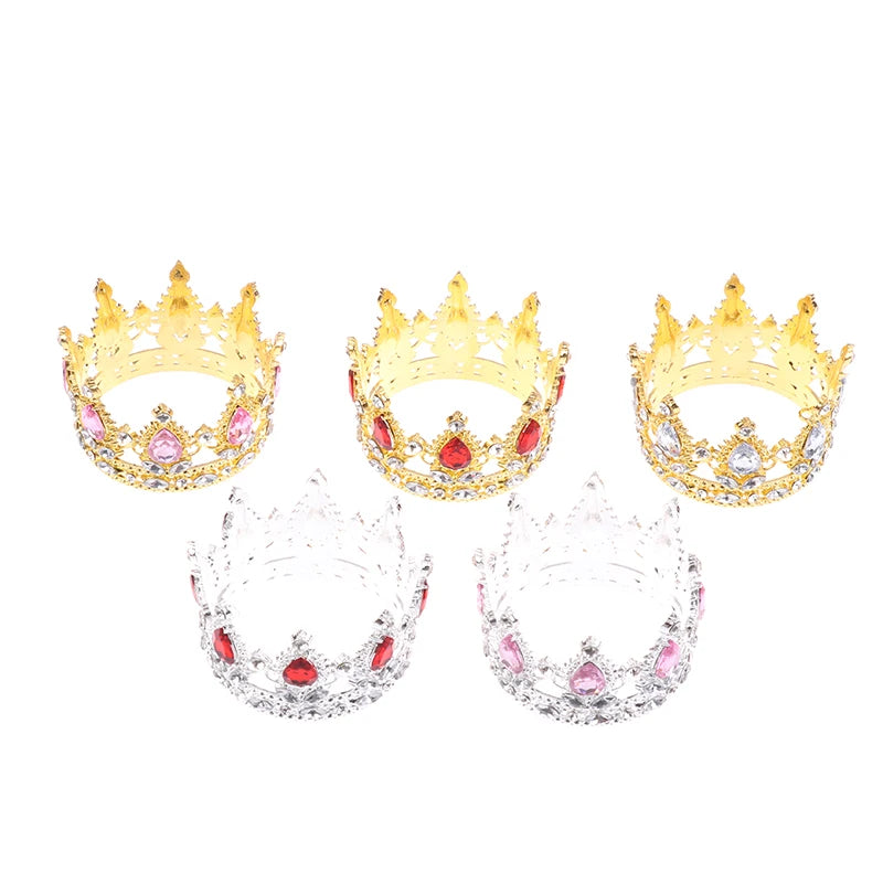 couronne or transparente strass diamants princière adhésif décoration gâteau anniversaire festive royal elegance festive