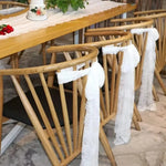 nappe dentelle blanche romantique decoration table mariage theme anniversaire festive 30cmx300cm