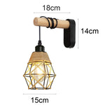 lampe murale industrielle cage dorée abat jour tissu noir étude chambre coucher salle bain