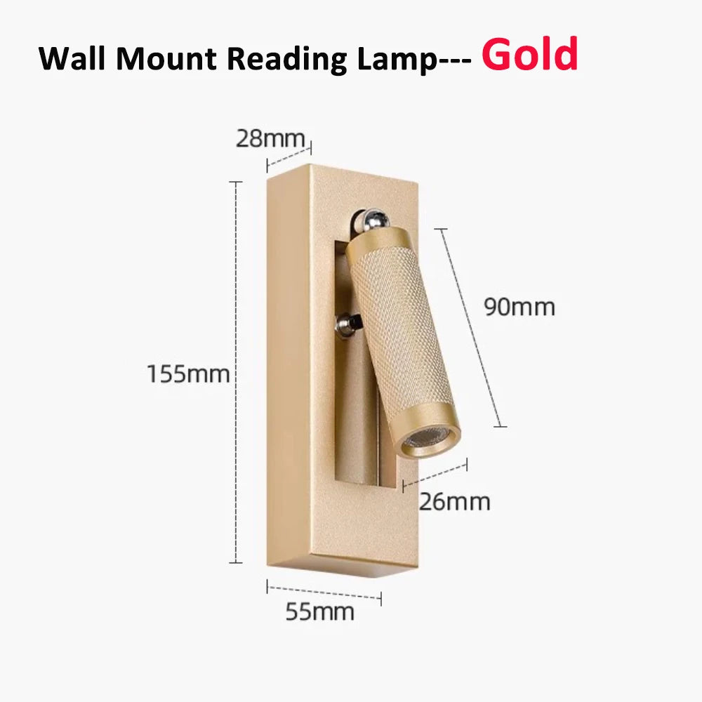 lampe murale moderne bras articulé bronze noir gris doré texturée chambre coucher