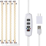 éclairage led plante blanc moderne clips commande luminosité câble usb 183cm