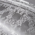 Décoration chambre chic housse de couette argent