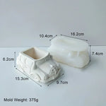 cache plantes forme voiture camion train blanc rose vert vintage rétro