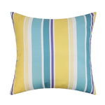 housses coussin imperméables motif floral moderne adhésif bleu violet jaune blanc
