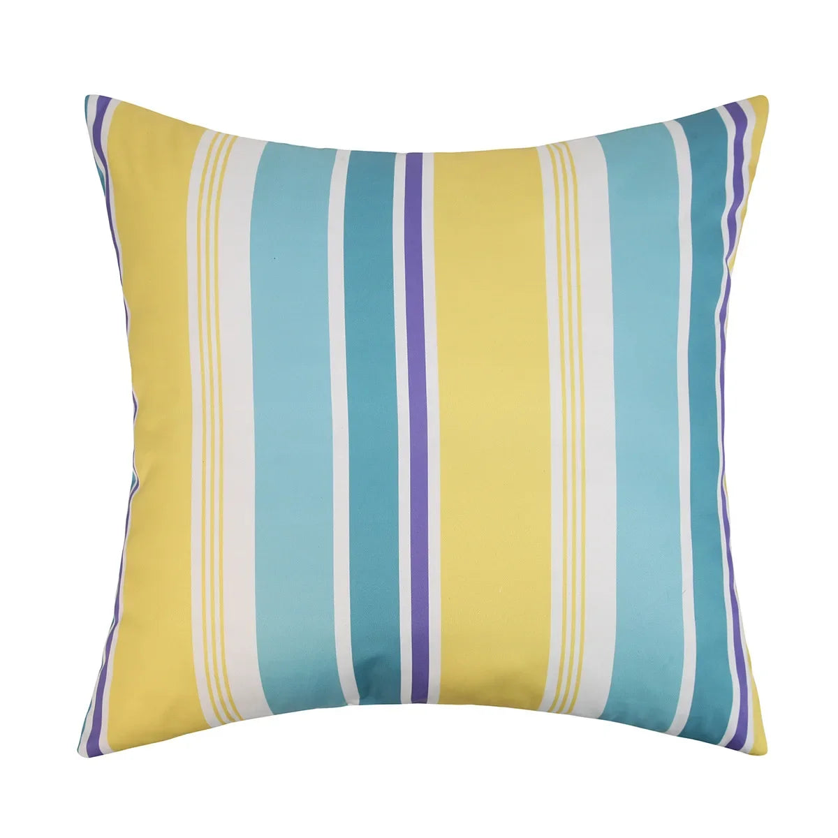 housses coussin imperméables motif floral moderne adhésif bleu violet jaune blanc