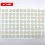 autocollants marron doré vis décoration tiroir meuble bois texture points circulaires résistants eau 96pcs