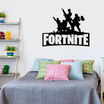 autocollants muraux fortnite noir personnages armes texte salon decoration diy moderne adhésif papier pvc