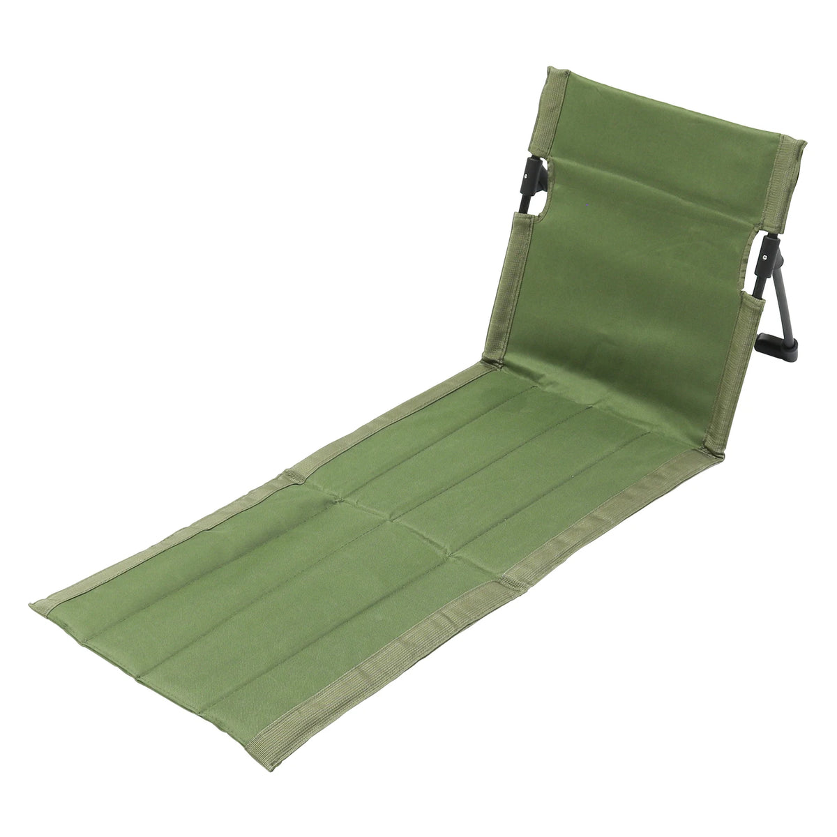 chaise pliable moderne portable clips sac rangement beige noir extérieur camping plage