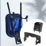 support mural chariot bras bleu noir fixation facile jardin garage