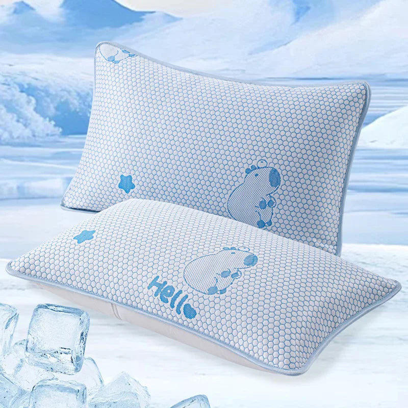 taies d'oreiller hexagonales bleues motif hello moderne 100 polyester frais