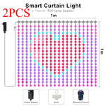 rideau lumineux led multicolore pixelé moderne synchronisation musique diy ip65