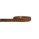 ruban decoratif dentelle geometrique doré beige classique 1cm elastic soluble echangable decoration
