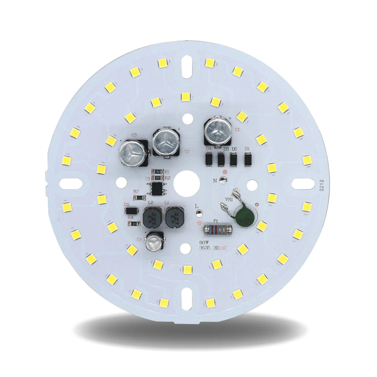 plaque led circulaire blanc matrice diodes smd 50w 80w 150w ac220v 240v