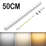 tube led blanc 50cm lisse moderne clips câbles blanc froid 5500k 7000k 15w 220v