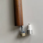 lampe suspendue bois marron minimaliste lumière blanche crème chambre salon moderne