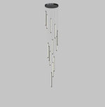 suspension lumineuse or noir moderne 10 13 16 19 lumières télécommande haute qualité certifications