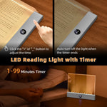 lampe lecture led rechargeable transparente moderne adhésive chevet voyage blanc