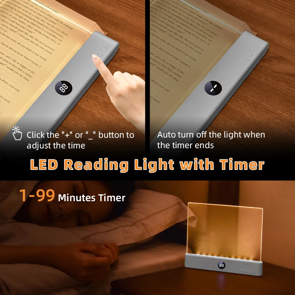 lampe lecture led rechargeable transparente moderne adhésive chevet voyage blanc