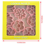 outils pâtisserie emporte pièces biscuits animaux dessin animé cartoon orange vert rose beige