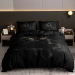 Housse de couette dans une chambre d'amis décorée