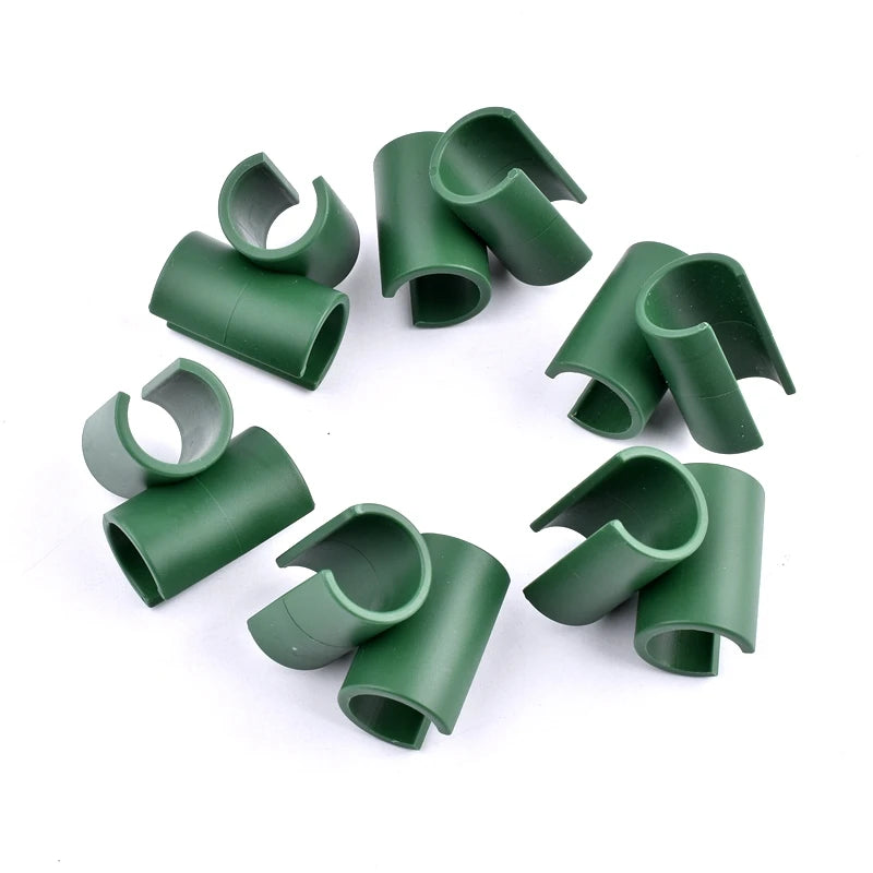 lot clips fixation vert support plante treillis jardinage plastique robuste