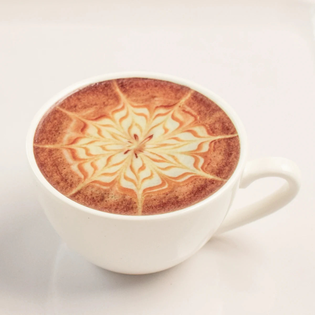 tasses blancs motifs latte art cœur feuille moderne soucoupe anniversaireDecoration deco patisserie