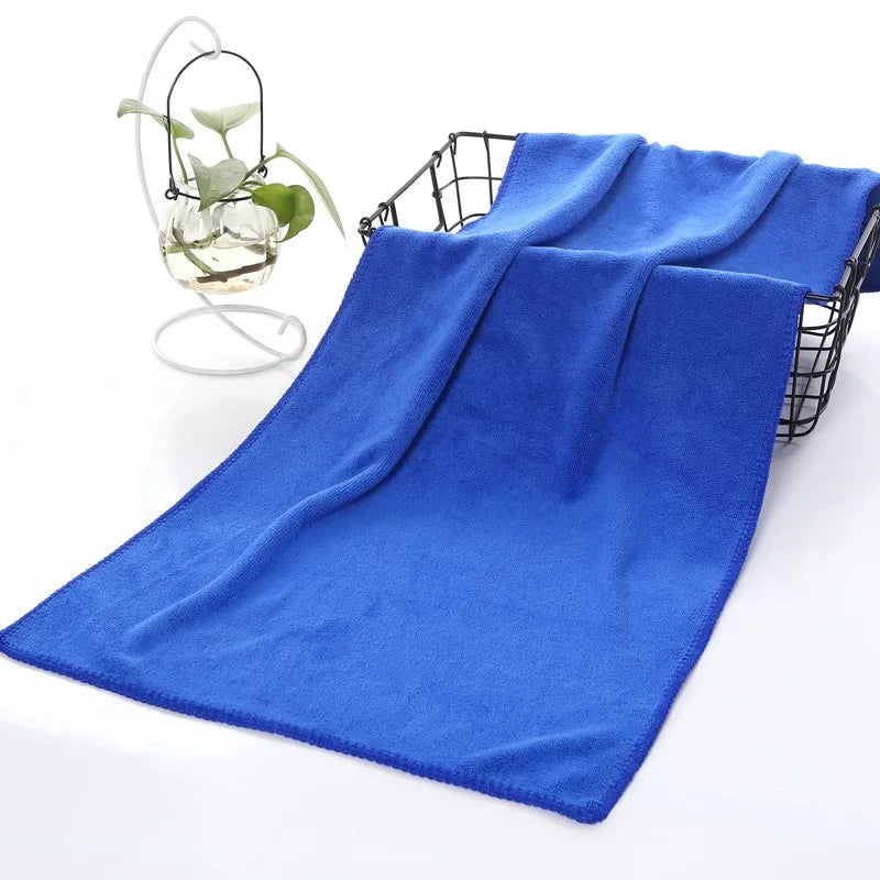 serviettes microfibre absorbantes gris bleu violet marron modernes utilitaires 30x70cm pack pièces