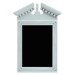 miroir blanc classique vintage texture vieillie fixation murale décoration salle bain
