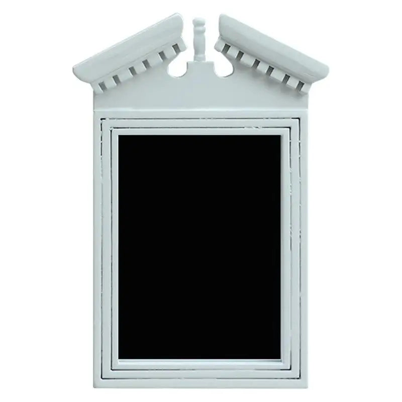 miroir blanc classique vintage texture vieillie fixation murale décoration salle bain
