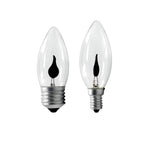 ampoule led flamme noire transparente moderne e14 e27 3500k 30000h lumens économieénergie