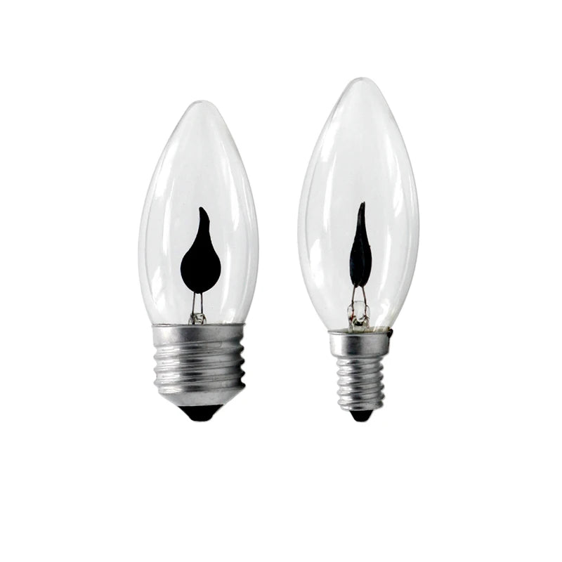 ampoule led flamme noire transparente moderne e14 e27 3500k 30000h lumens économieénergie